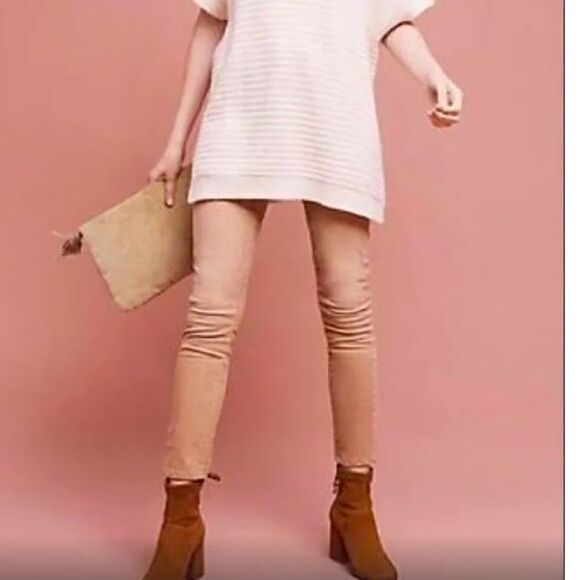 Pilcro & the Letterpress high rise script corduroy pants - Picture 1 of 6